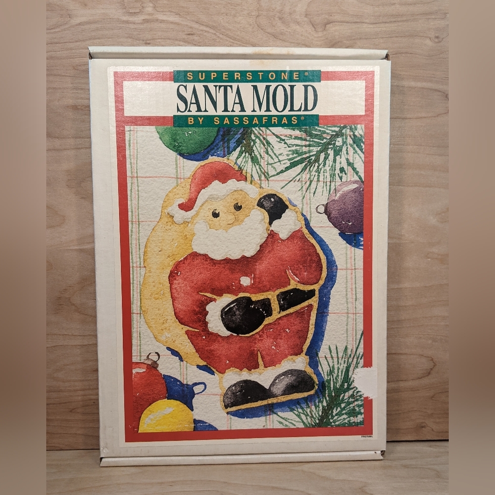 1995 Giant Superstone Santa Clause Cookie Mold By Sassafras Enterprises